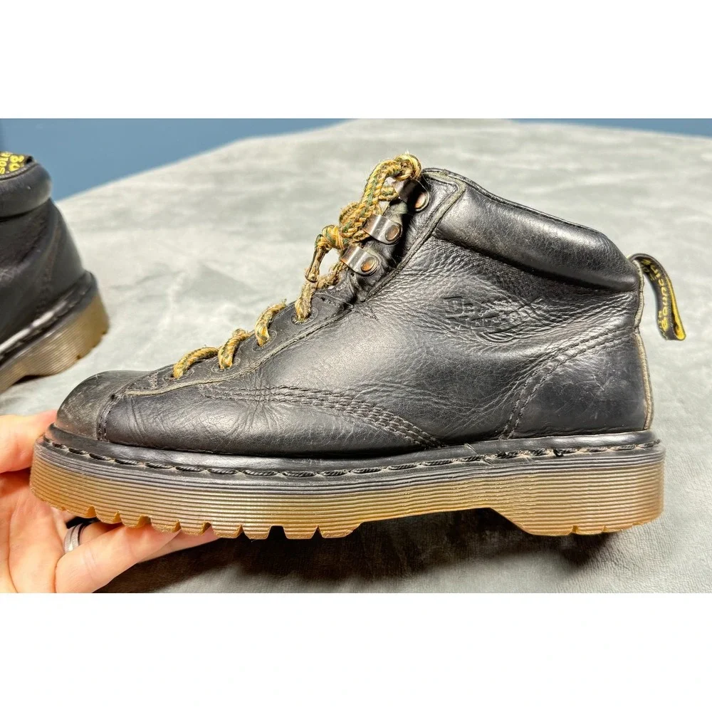 Dr Martens Boots Womens UK6 US8-8.5 Black Leather Bouncing Soles England Grunge